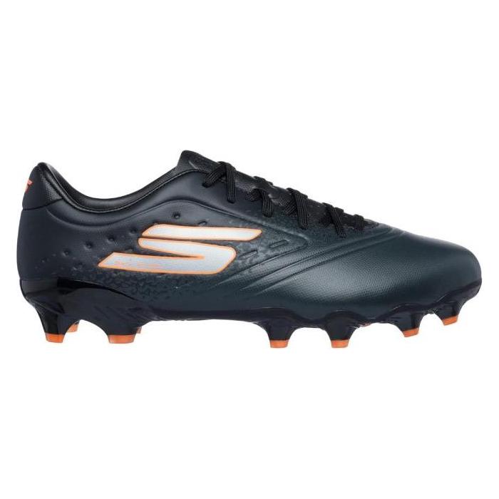 Skechers Razor 1.5 Academy FG Football Boots Black and Orange 252015 BKOR (41) (252015-BKOR)