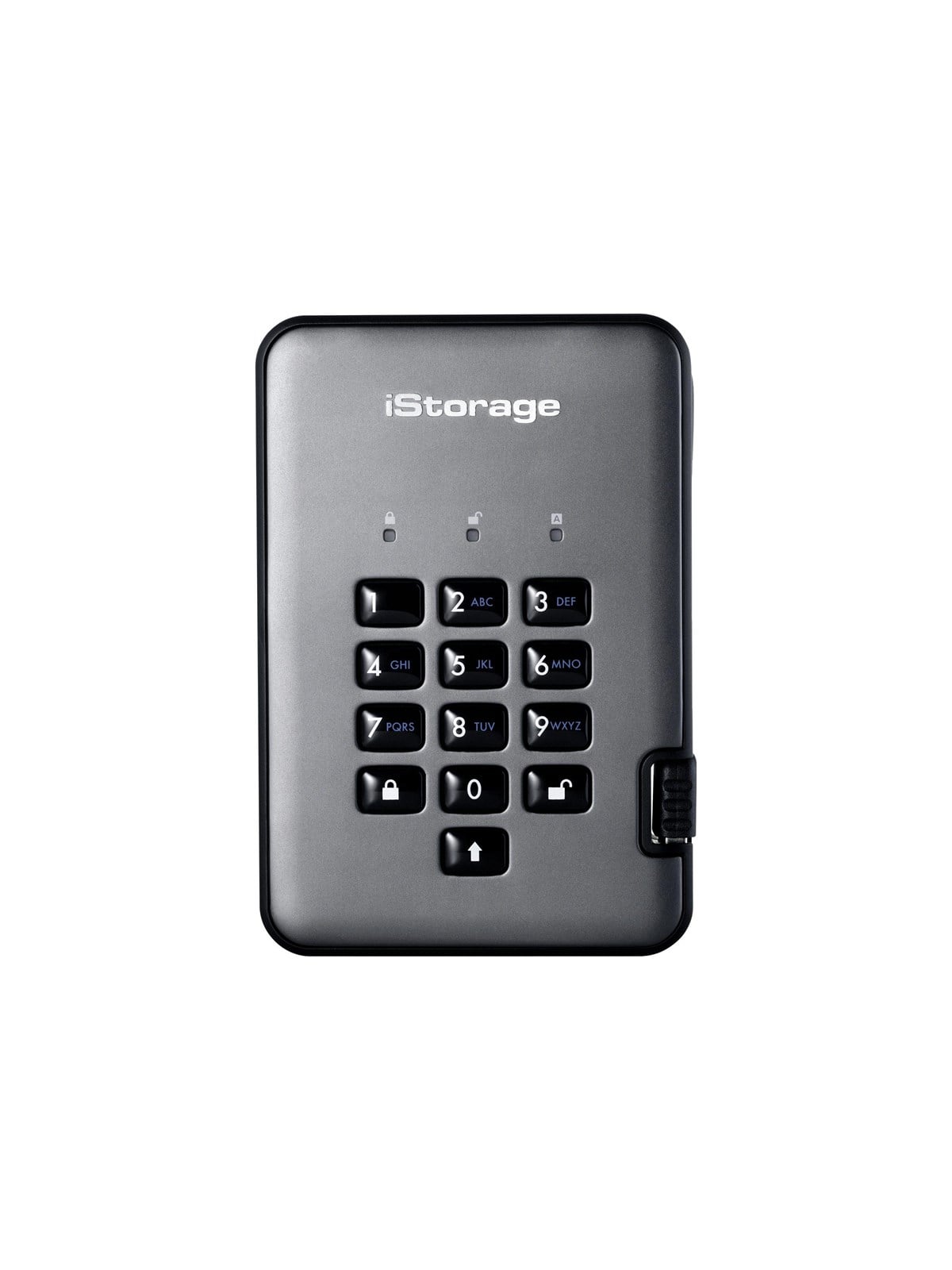 iStorage diskAshur PRO² - hard drive - 4 TB - USB 3.1 - TAA Compliant - Extern Festplatte - 4TB - Grau