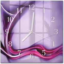 WANDUHR aus Glas 30x30 cm - Abstraktion