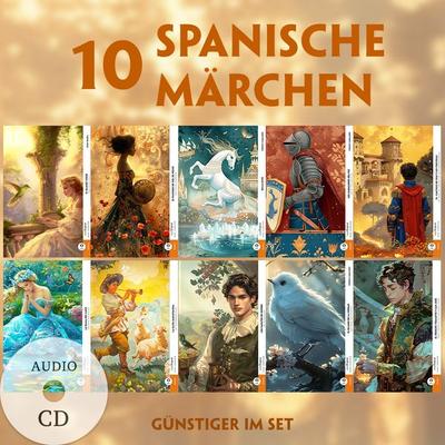 10 Spanische Märchen (10 Bücher + Audio-CDs) - Frank-Lesemethode - Kommentierte zweisprachige Ausgabe Spanisch-Deutsch, Set von Cuentos,Fernán
