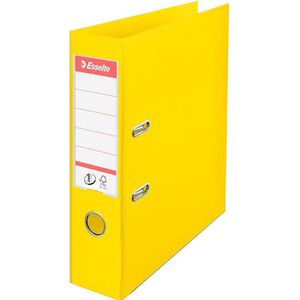 Esselte Ordner 624070 No.1, PP, A4, 7,5cm, Kunststoffordner, Vivida gelb