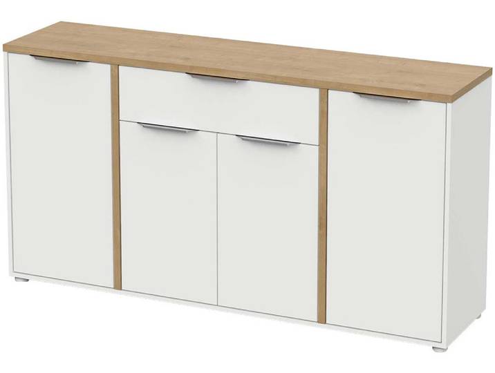 Schublade DEMEYERE GROUP, weiß, B:160,7cm H:85,6cm T:39,6cm, Holzwerkstoff, Schubladen, Schublade