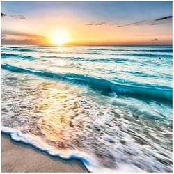 FOTOTAPETE Sonnenuntergang am Strand 288/288 cm