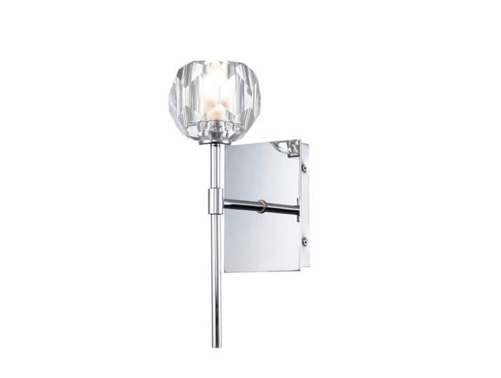 Elstead Lighting Badezimmer-Wandleuchte Regalia, Chromfarben, Metall, Glas, 16.6x12.2x34.6 cm, RoHS, Lampen & Leuchten, Innenbeleuchtung, Wandleuchten, Spiegelleuchten
