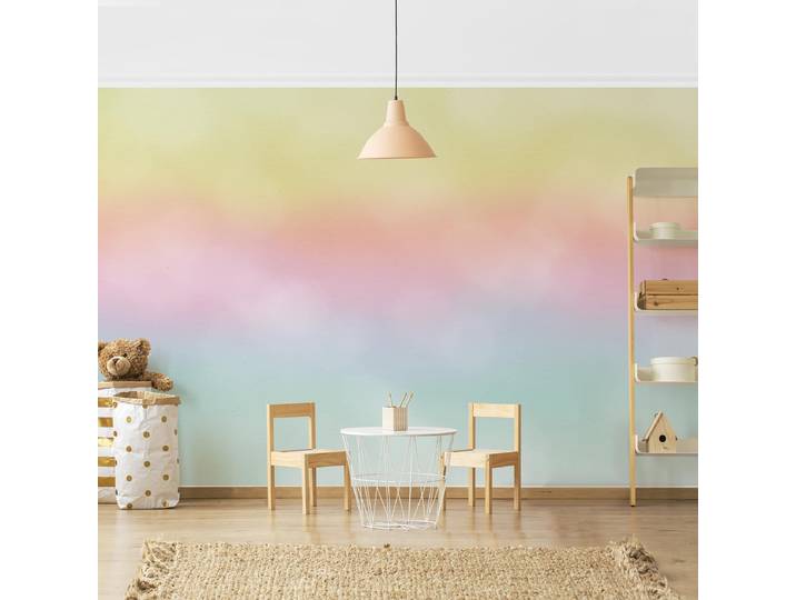 Papier peint Arc-en-ciel aquarelle 240 x 158cm 240 x 158 cm