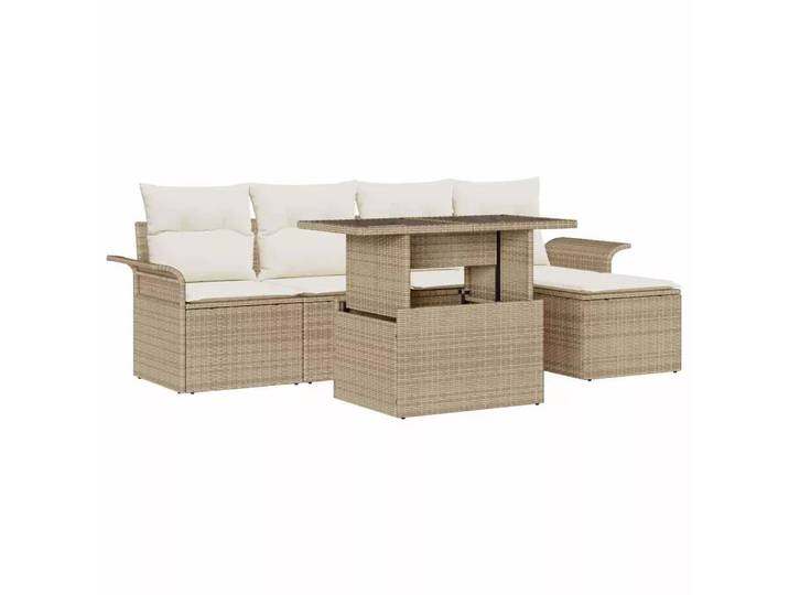 VidaXL - Modulare sofagarnitur poly-rattan, One Size, Multicolor