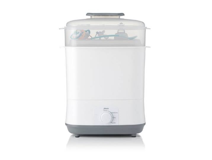 Alecto Dampfsterilisator BF55, 1-tlg., Dampfsterilisator, Trocknungsfunktion, für Babyflaschen, BPA-frei