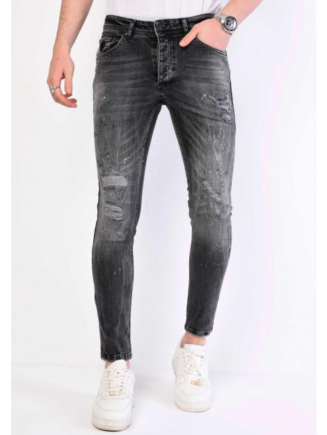 Local Fanatic Paint splatter jeans slim fit 1069