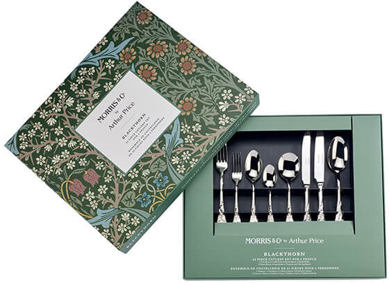Morris & Co by Arthur Price Blackthorn 44 Piece Boxed Cutlery Set