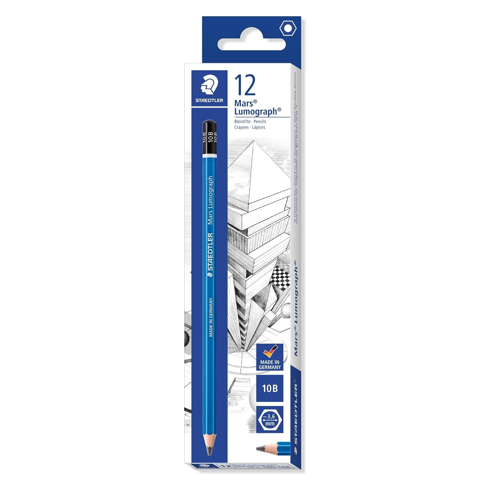 Staedtler Bleistift 'Mars Lumograph' 100 10B (2 mm, 10B, 12x) (100-10B)