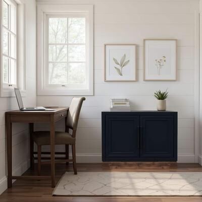 Bridgevine Home "Nora 31"" Modular 2-Door Storage Cabinet"