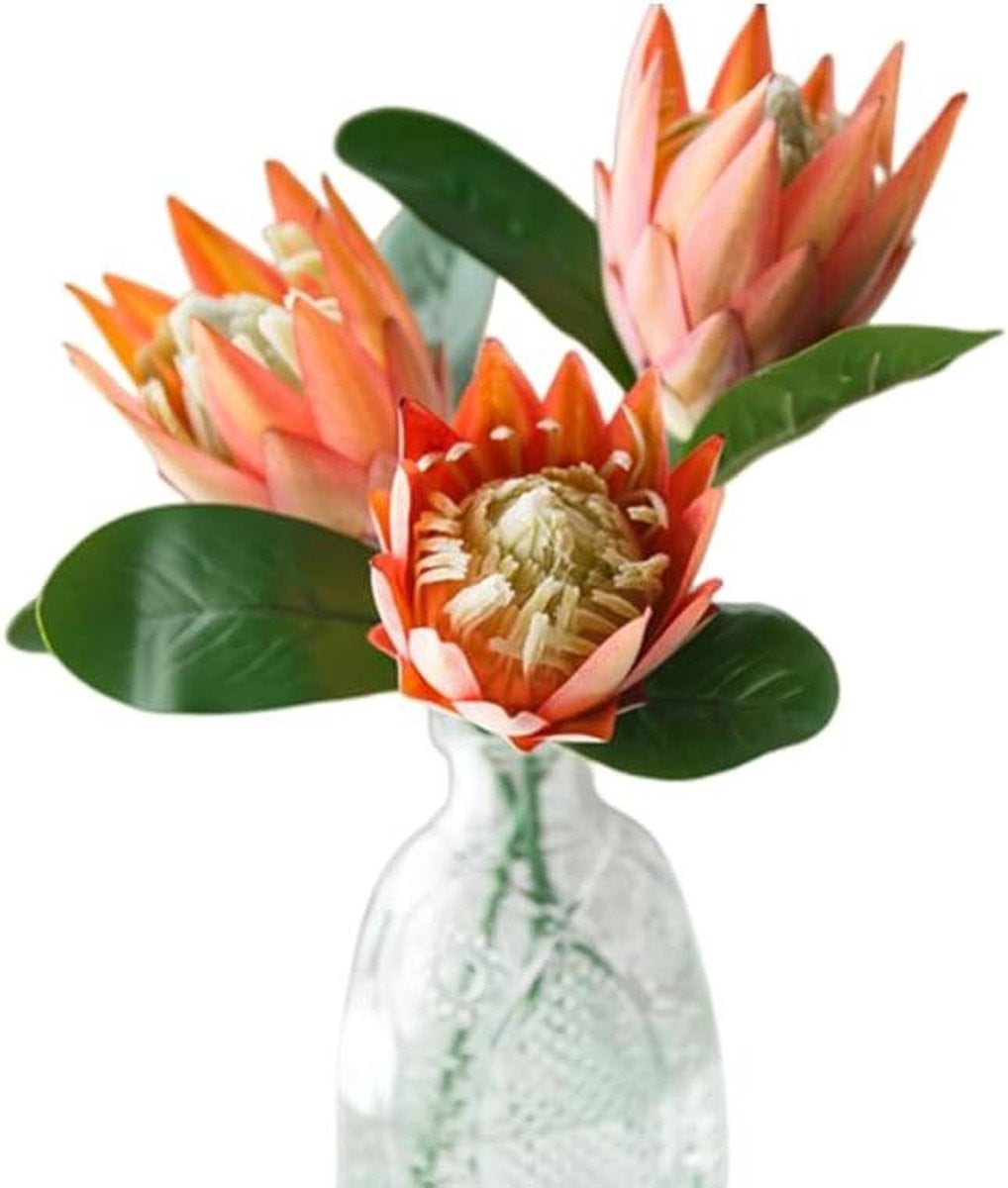 Realistische zijden kunstbloemen voor decoratie - Oranje - Lengte: 399 cm