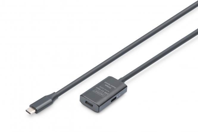 Digitus Aktives USB 3.2 Gen1 5G Verlängerungskabel, USB-C - USB-C, 5m DA-73108