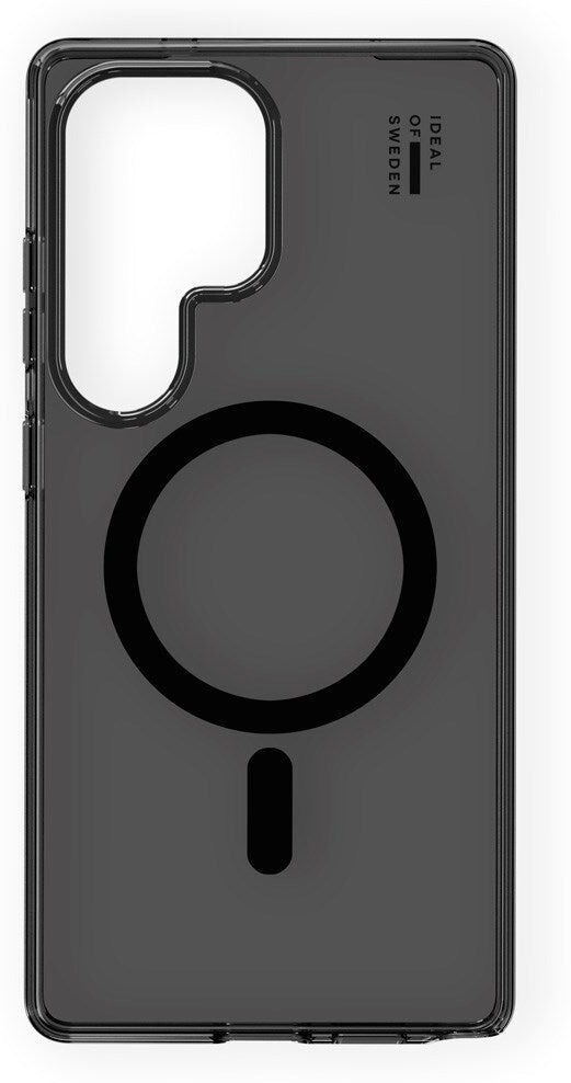 Samsung Galaxy S25 Ultra iDeal Of Sweden Clear Case - Trådløs Opladning - Tinted Black