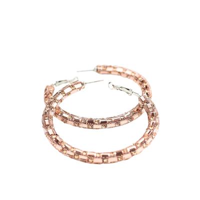 Creolen-Set "Paris", Damen, rosa, Glas, COLLEZIONE ALESSANDRO, Ohrringe