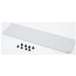 Triton RAC-ZP-X33-A1 - 19-Zoll-Blindplatte mit Kunststoffclips, 3 HE, Serverschrank Zubehör, Grau