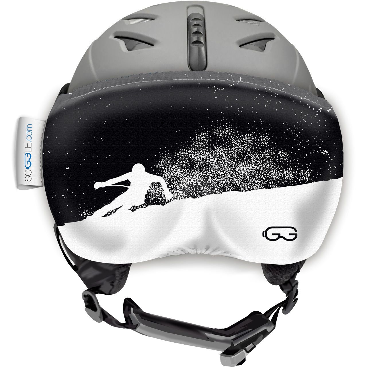 Soggle Vizor B&W Skier