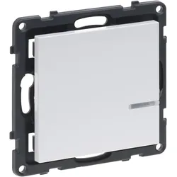 Legrand, Lichtschalter + Storenschalter, SEANO with Netatmo Wandsender Licht - 1-fach, 1 Schaltwippe, LED-Batteriestatus, Befestigung
