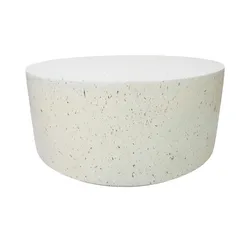 Couchtisch   ¦ weiß ¦ Maße (cm): H: 35  Ø: 80.0