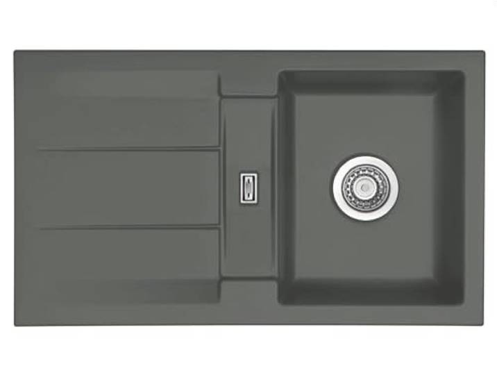 Systemceram Genea 87 Lava Keramik-Spüle Handbetätigung