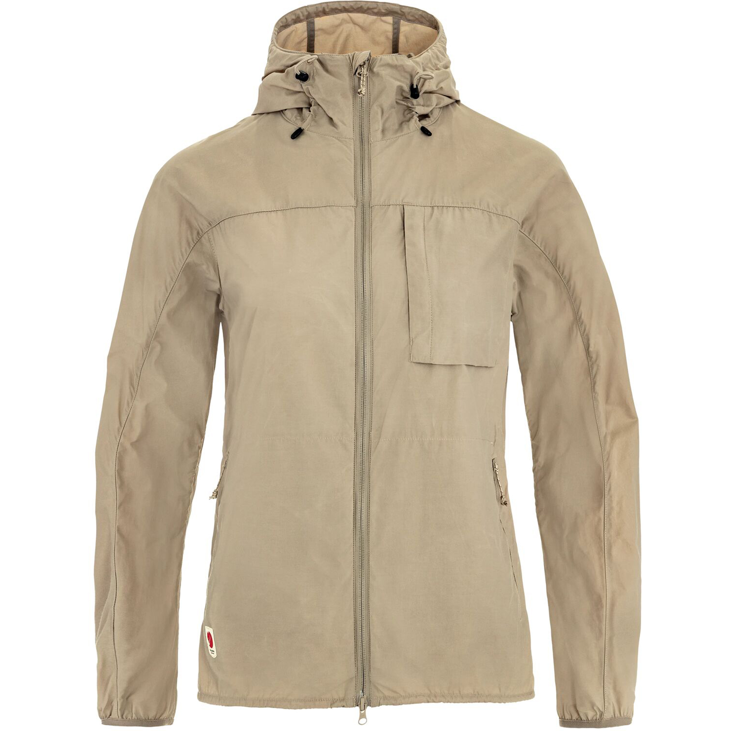 Fjällräven High Coast Wind Damen Freizeitjacke, Parkas beige Größe XL Camping Widerstandsfähig Wasserabweisend