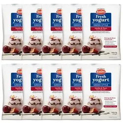 EASIYO Joghurtpulver 10 Beutel für 10kg Joghurt griech. Art Vanille & Pflaume