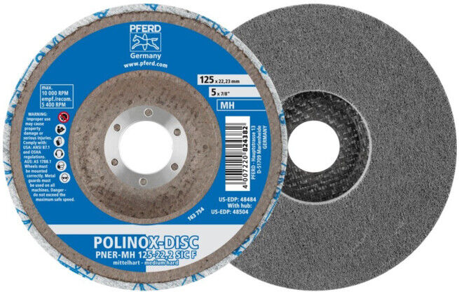 Pferd POLINOX Roue abrasive 125 mm moyenne dureté (44690713)