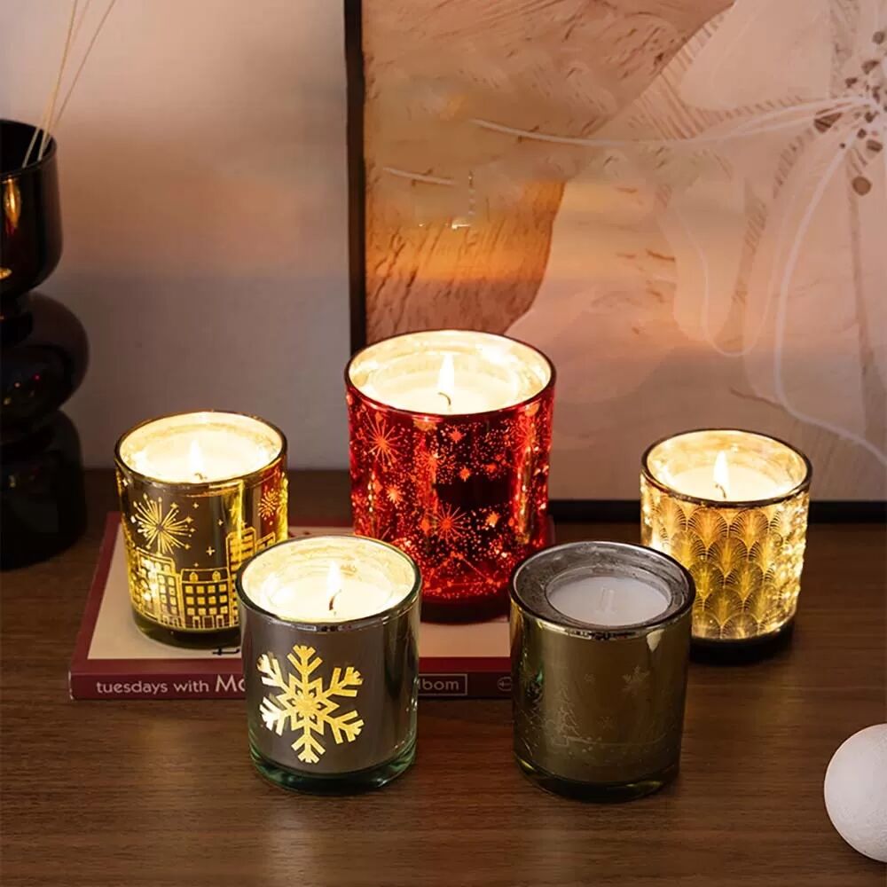 INF Lichtempfindliche Aromatherapie-Kerze mit Zedernholzduft – Romantische Wohnkultur