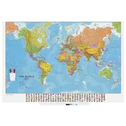 Rocada Whiteboard »Skin Map« 150x100 cm - Welt