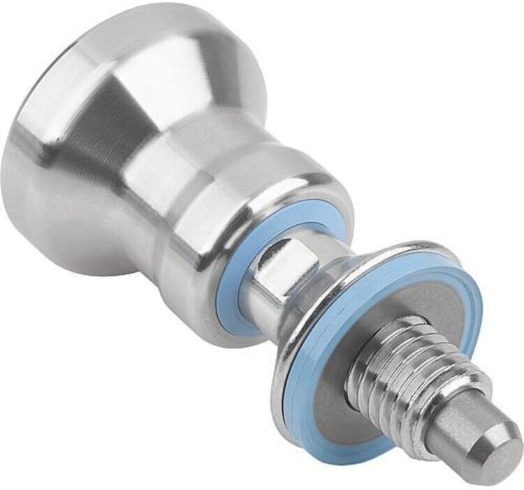 KIPP Arretierbolzen Hygienic Design M10 Ø 6mm Form A Edelstahl (K1698.0110602)