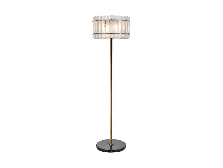 Design Stehlampe „Feline“ mit Marmorsockel Messing Richmond Interiors