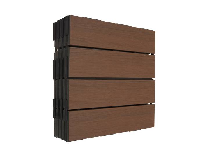 Klickfliese HPC CoShield Ipe 30 × 30 cm 6 Stück 0.54 m2