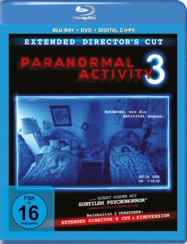 Henry Joost - Paranormal Activity 3 - Extended (+ DVD + Digital Copy) [Blu-ray] [Director's Cut] - Preis vom 05.10.2026 03:47:11 h