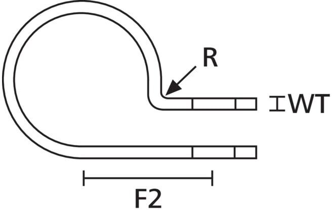 HellermannTyton Collier de fixation H3P-N66-NA (211-60039)