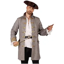Thetru Grauer Piratenmantel für Herren (L)