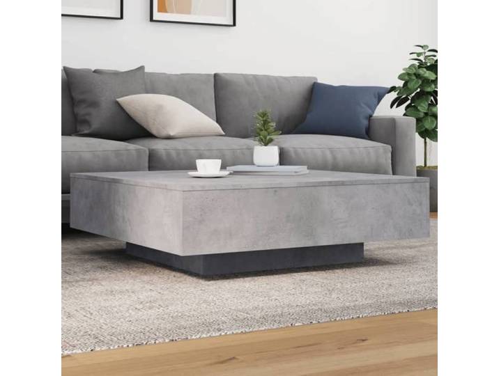 CHIC Table de salon Décor - Table basse gris béton 100x100x31cm bois d'ingénierie FR21903