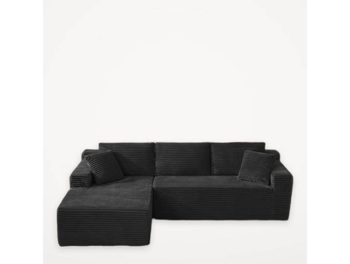 Canapé Le design antidérapant au sol assure la stabilité du canapé Noir Cloud canapé équipé de Chaise surdimensionnée