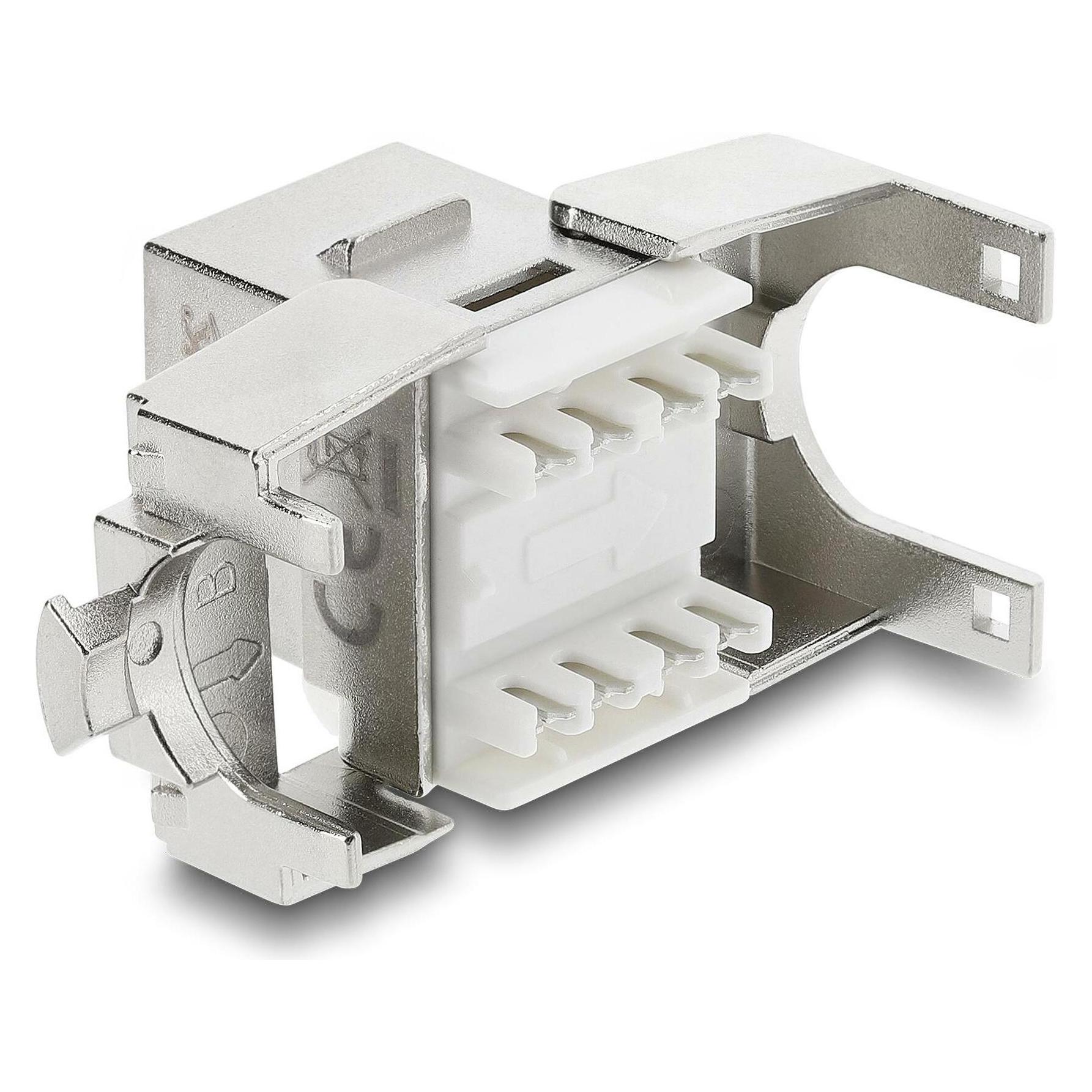 Delock Keystone Modul RJ45 Buchse zu LSA Cat.6A geschirmt (Keystone Modul) (90706)