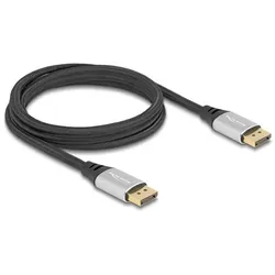 DeLOCK DisplayPort Kabel 16K 60 Hz 2 m silber Metall