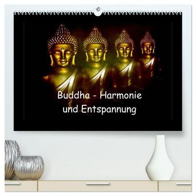 Buddha - Harmonie und Entspannung (hochwertiger Premium Wandkalender 2027 DIN A2 quer), Kunstdruck in Hochglanz