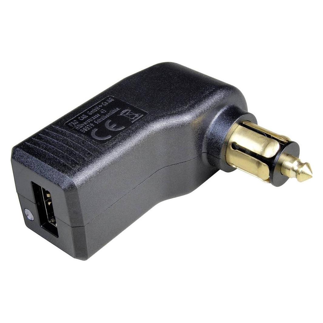 ProCar Gewinkelter USB Normstecker Belastbarkeit Strom max.=3 A (67304501)