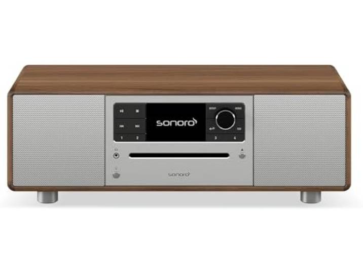 sonoro Prestige Compact systeem met CD-speler (FM, DAB Plus, Spotify, Deezer) Walnoot