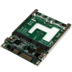 StarTech SATA to Dual mSATA Adapter, SSD + Festplatte Zubehör