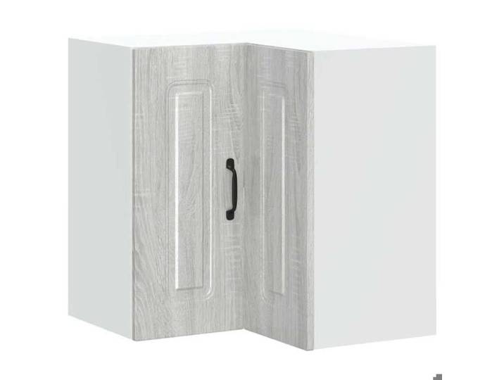 En solde  Armoire d'angle murale de cuisine moderne Placard/Cabinet suspendue Kalmar sonoma gris A449