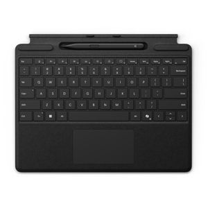 Microsoft Tastatur Surface Pro Keyboard, schwarz, mit Surface Slim Pen 2, mit Touchpad