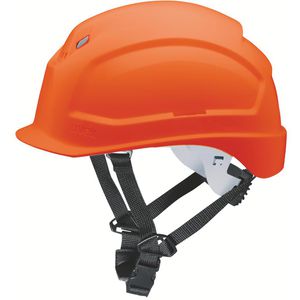 Uvex Schutzhelm pheos S-KR, 9772234, EN 397, mit 6-Punkt-System & Kinnriemen, Größe 52-61, orange