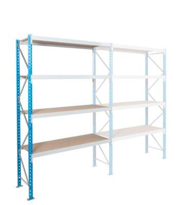Anbaufeld, Weitspannregal Epsivol, 4 Ebenen, B 1800 x T 600 x H 2500 mm