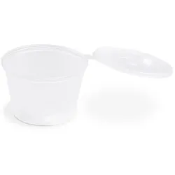 Dressingbecher (PP) mit Deckel klar Ø70mm 120ml