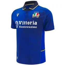 Macron, Herren, Fussballtrikot, Heimtrikot Italien 2025/26 (3XL), Blau