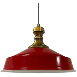 Bamyum Pendelleuchte Asletl-Knob, Metall, 41 cm, Rot Lampe